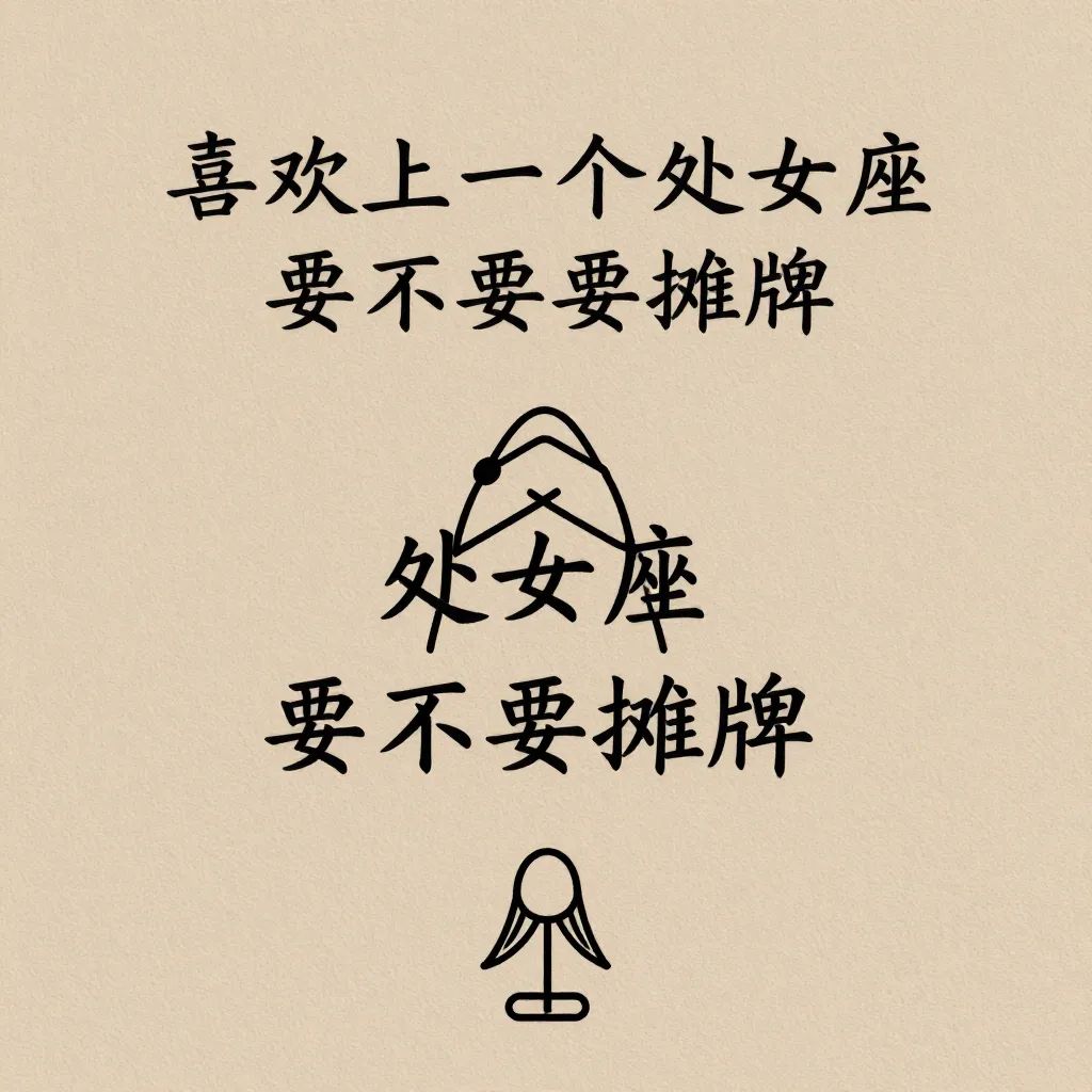 喜欢上一个处女座，要不要摊牌