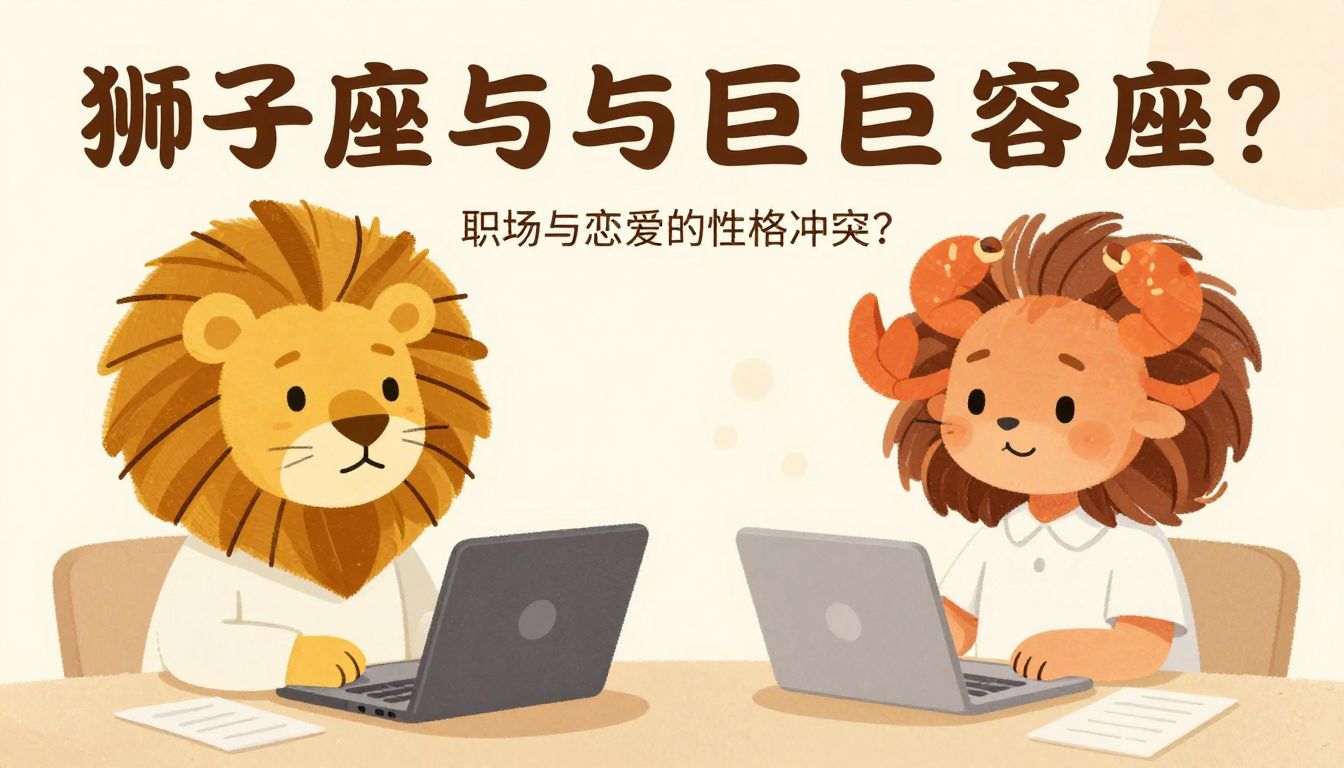 狮子座与巨蟹座美容师：职场与恋爱的性格冲突如何化解？