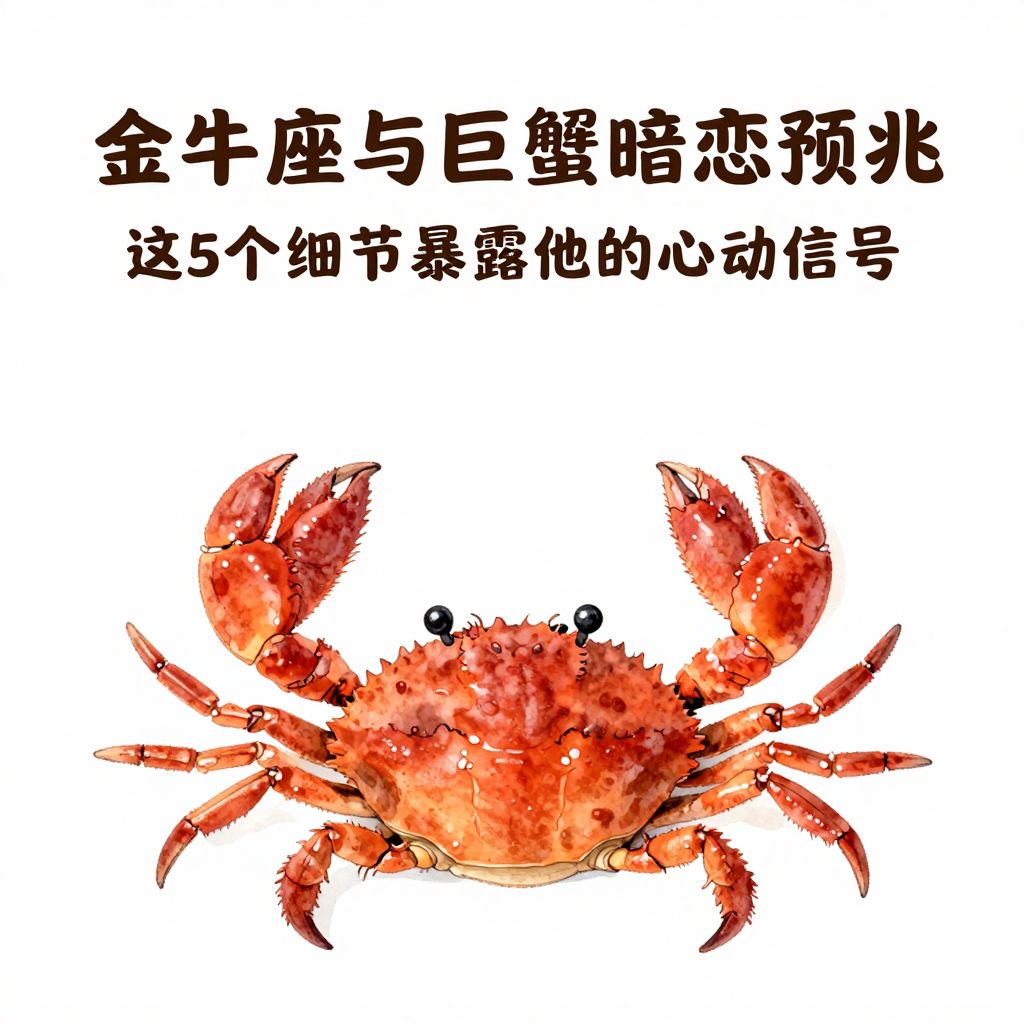 金牛座与巨蟹座暗恋预兆：这5个细节暴露他的心动信号