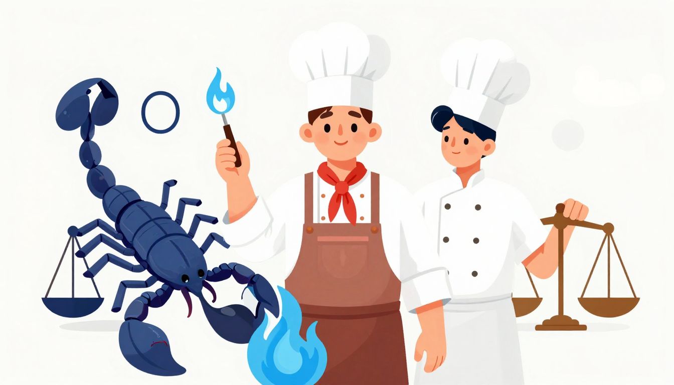 Scorpio & Libra Chefs: Water & Fire in Career & Love