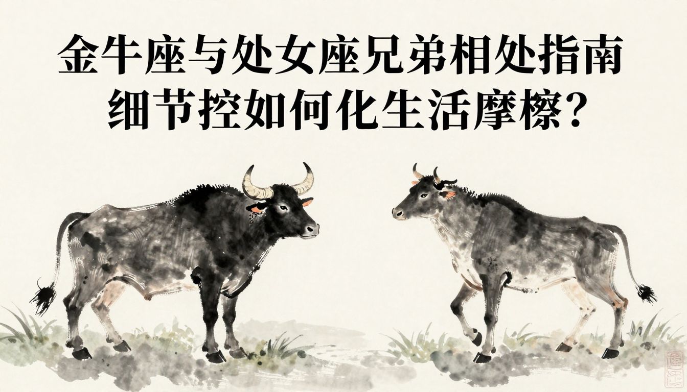 金牛座与处女座兄弟相处指南：细节控如何化解生活摩擦？