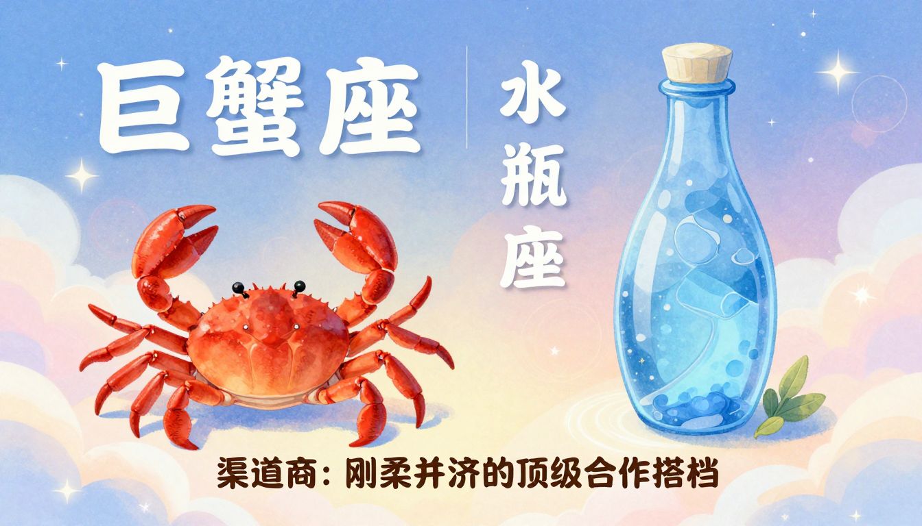 巨蟹座与水瓶座渠道商：刚柔并济的顶级合作搭档