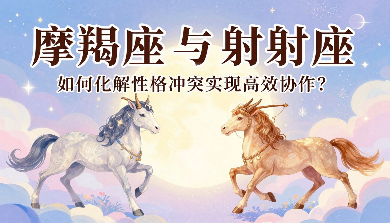 摩羯座与射手座合作伙伴：如何化解性格冲突实现高效协作？