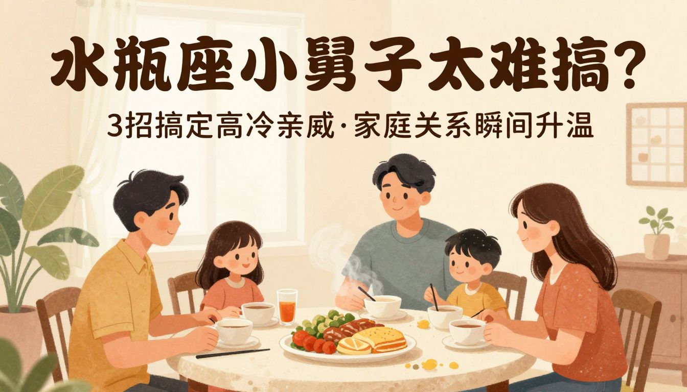 水瓶座小舅子太难搞？3招搞定高冷亲戚，家庭关系瞬间升温