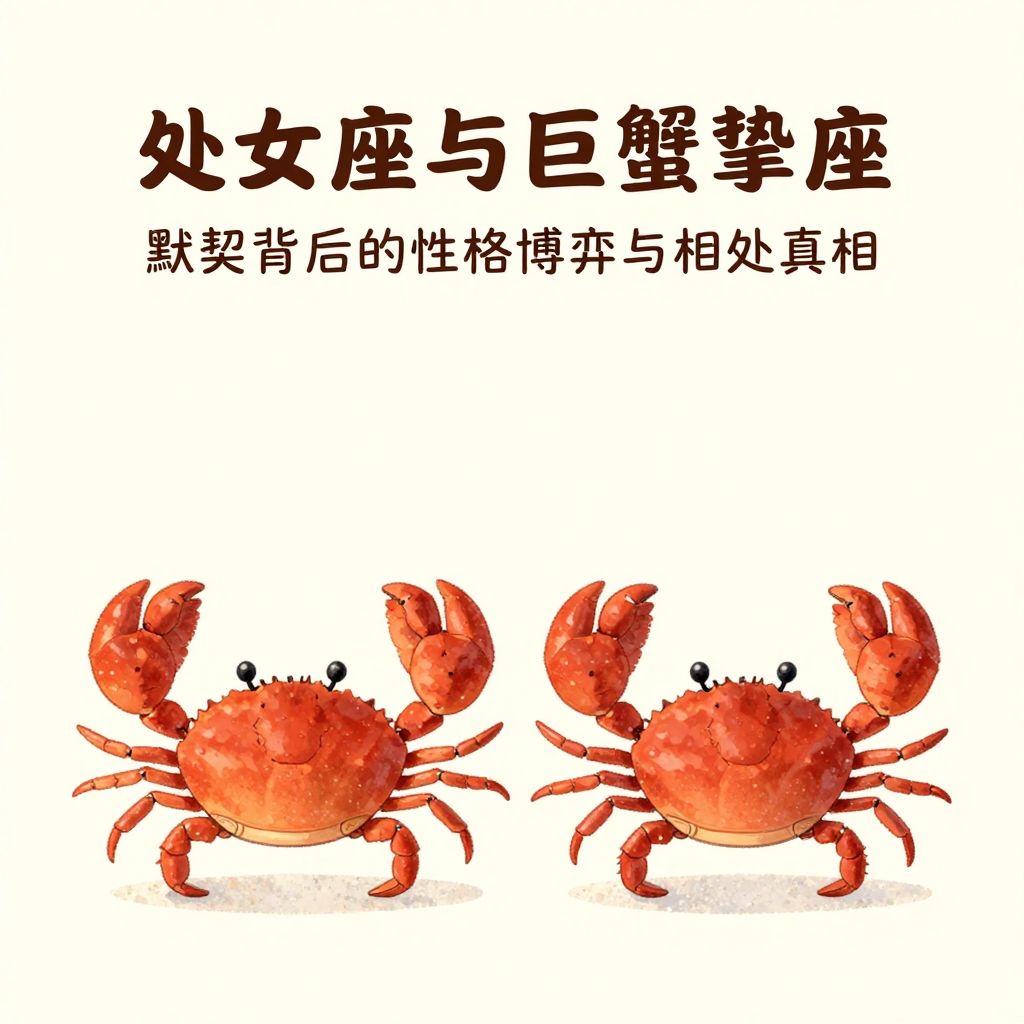 处女座与巨蟹座挚友：默契背后的性格博弈与相处真相