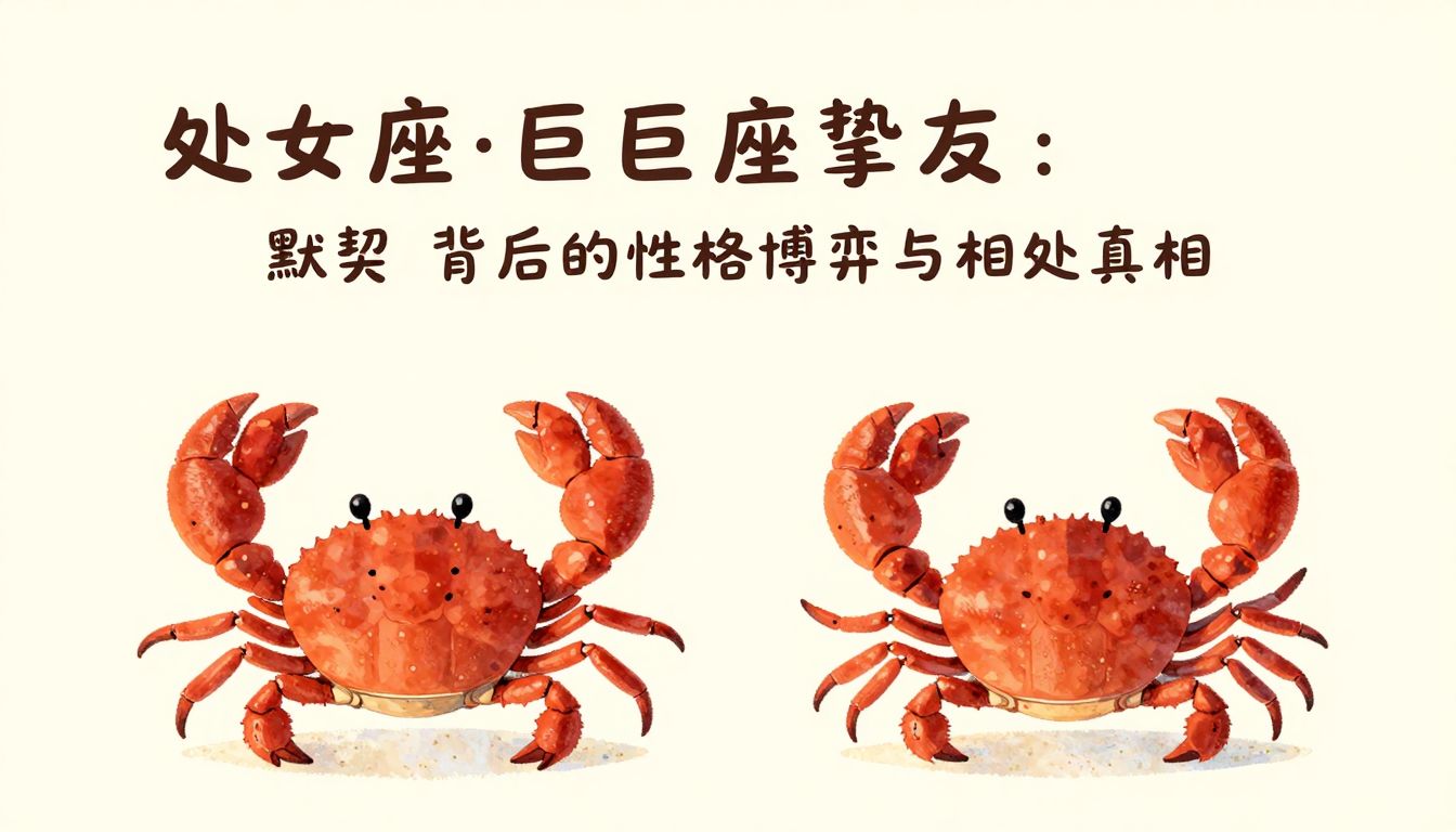 处女座与巨蟹座挚友：默契背后的性格博弈与相处真相