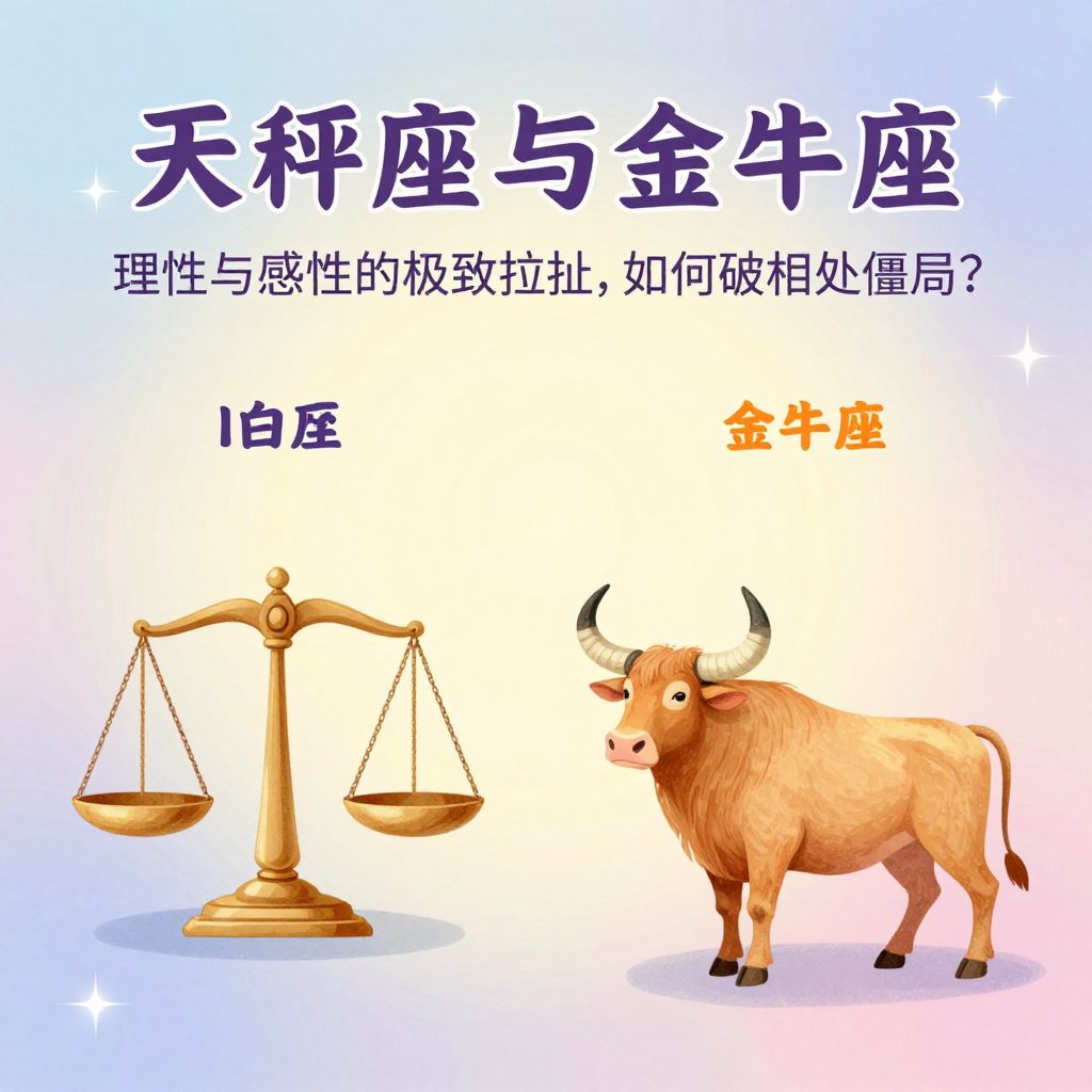 天秤座与金牛座：理性与感性的极致拉扯，如何打破相处僵局？