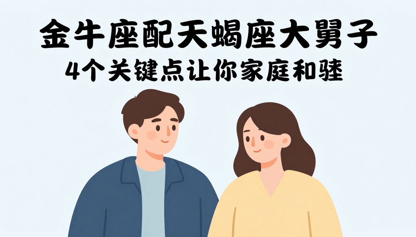 金牛座配天蝎座大舅子：婚后相处难？4个关键点让你家庭和睦