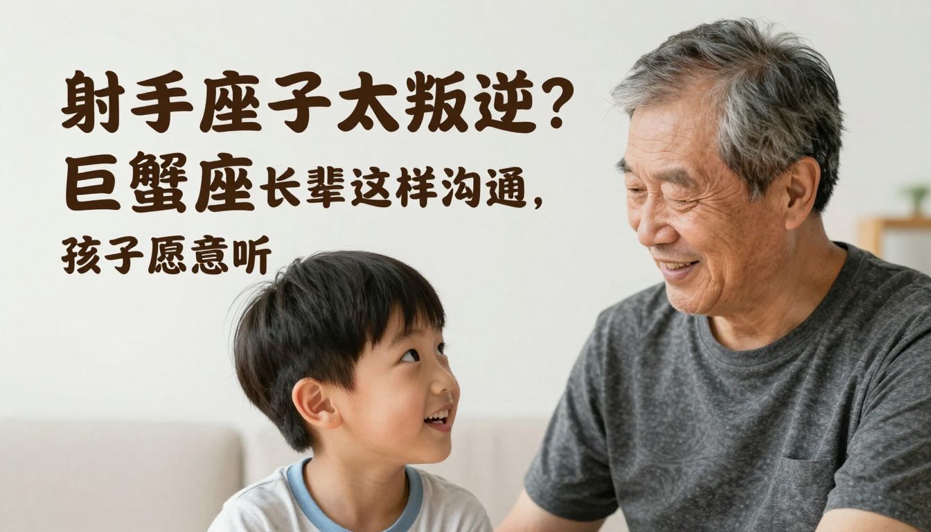 射手座侄子太叛逆？巨蟹座长辈这样沟通，孩子愿意听