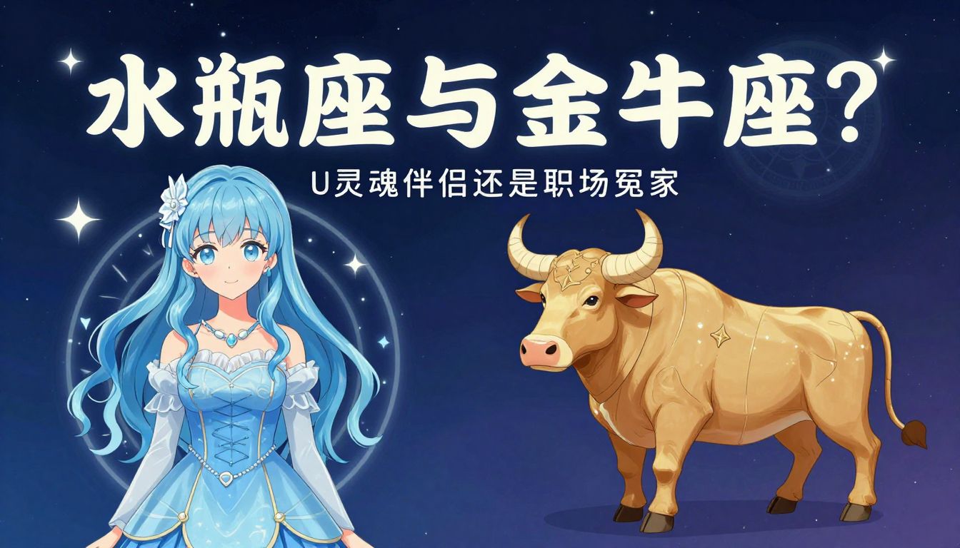 水瓶座与金牛座UI设计师：灵魂伴侣还是职场冤家？深度解析星座配对