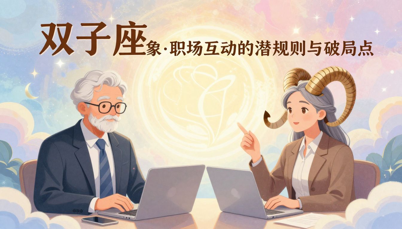 双子座与摩羯座老同事：当风象遇上土象，职场互动的潜规则与破局点