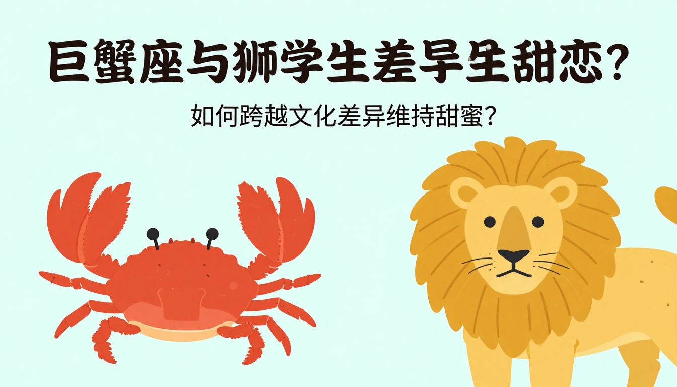 巨蟹座与狮子座留学生异地恋：如何跨越文化差异维持甜蜜？