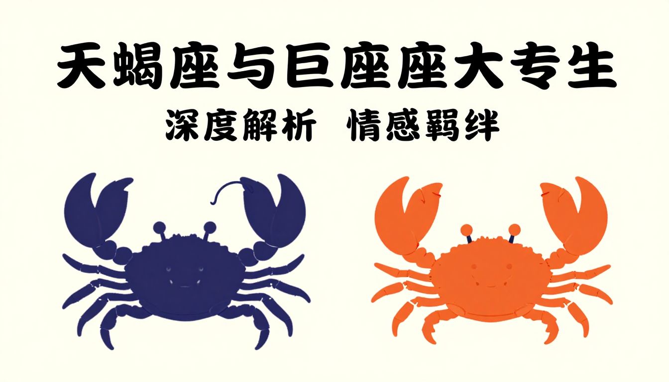天蝎座与巨蟹座大专生：灵魂伴侣还是性格陷阱？深度解析情感羁绊