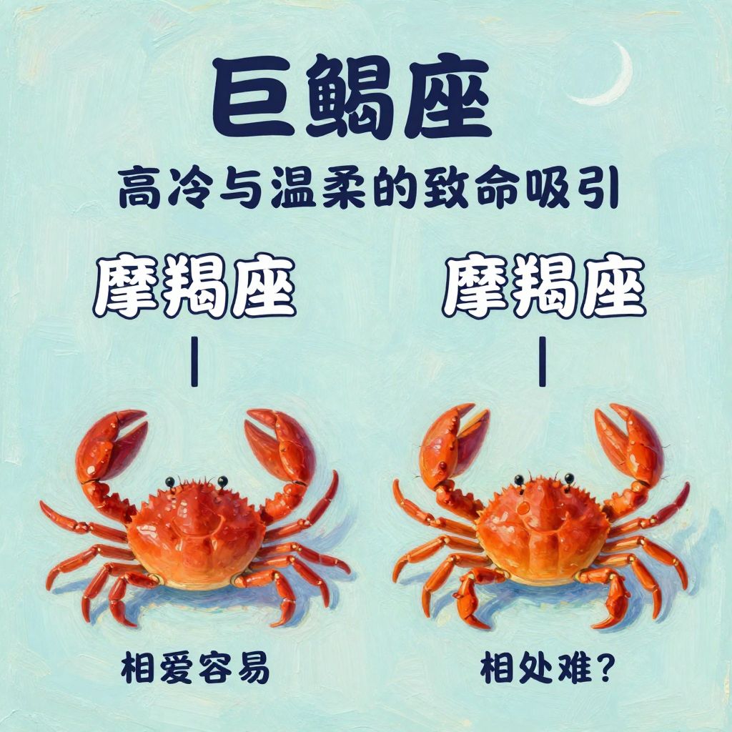 巨蟹座和摩羯座：高冷与温柔的致命吸引，相爱容易相处难？