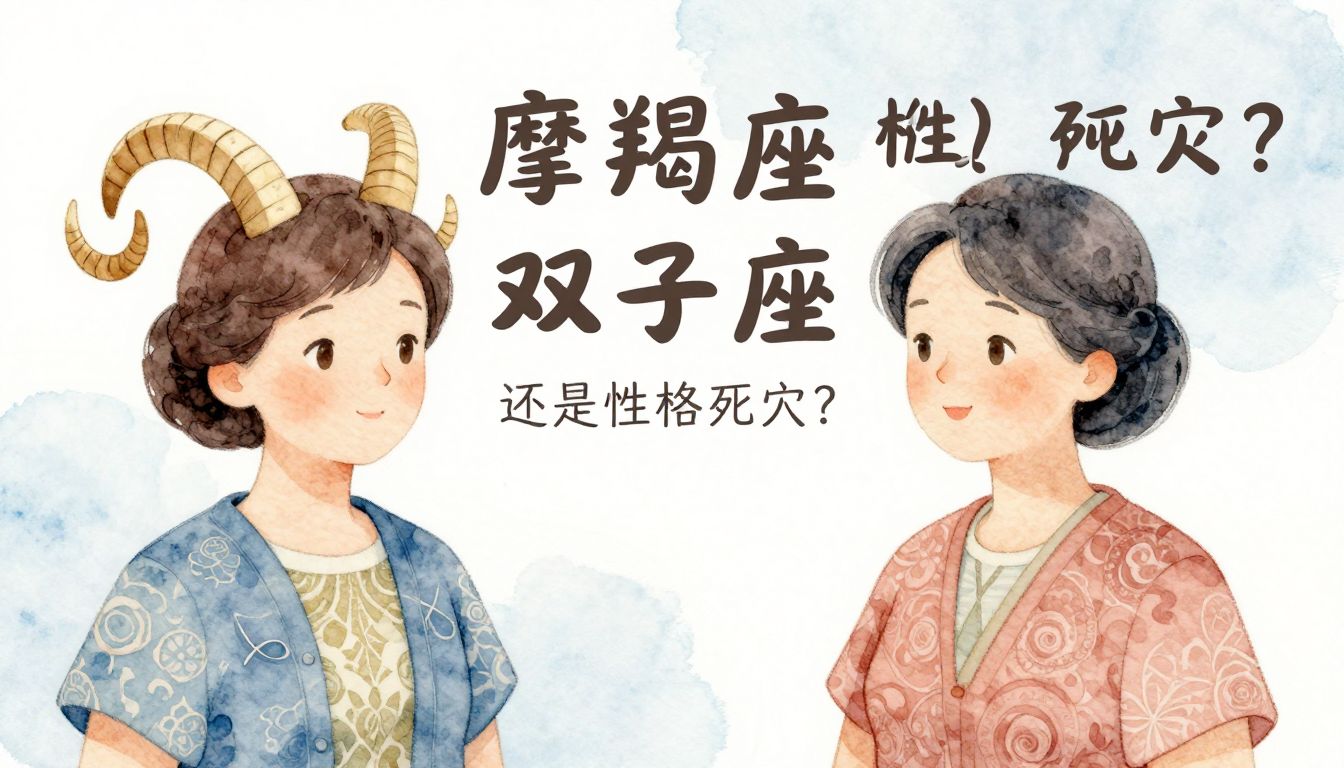 摩羯座配双子座阿姨：是灵魂共鸣还是性格死穴？