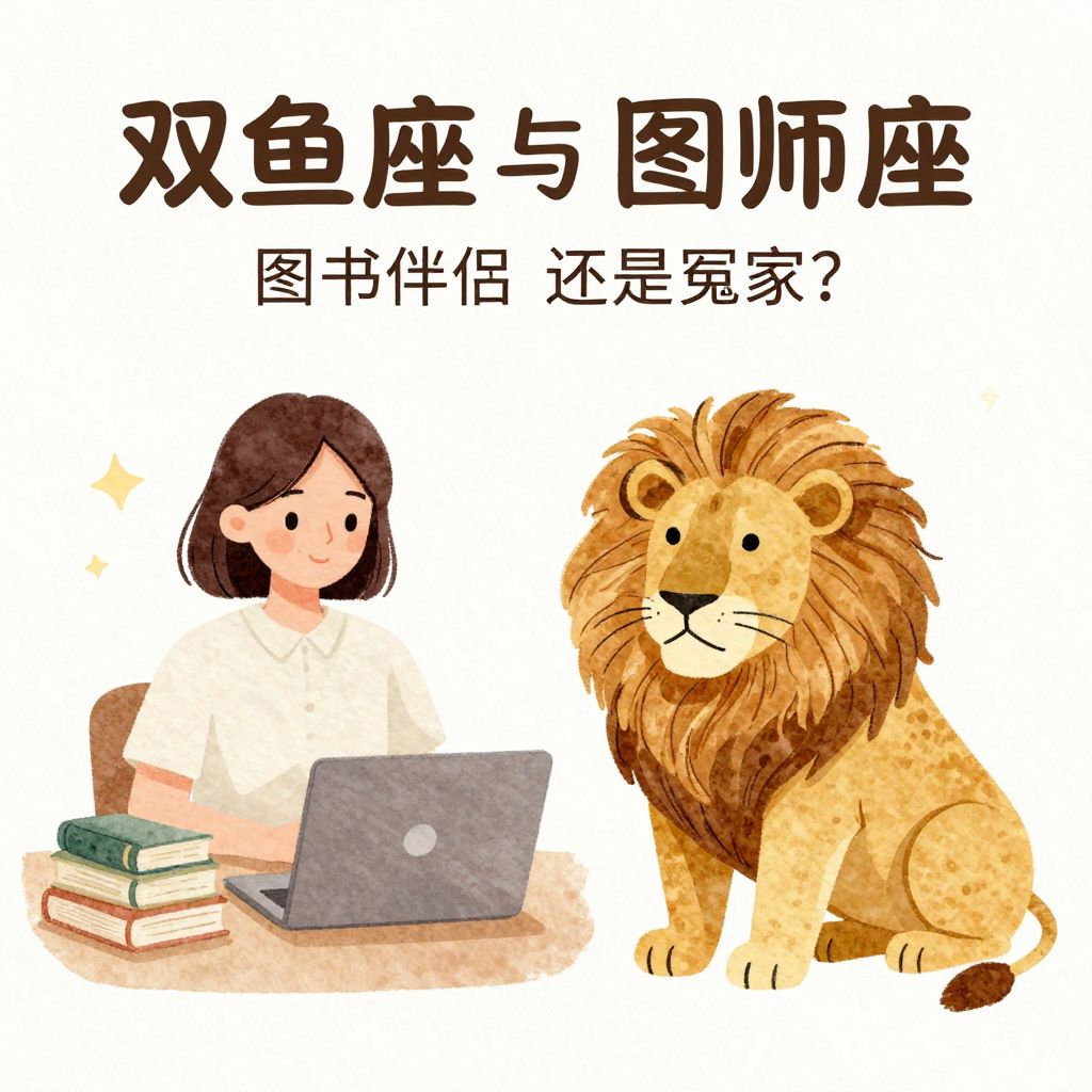 双鱼座与狮子座图书管理员：灵魂伴侣还是冤家？深度解析星座配对
