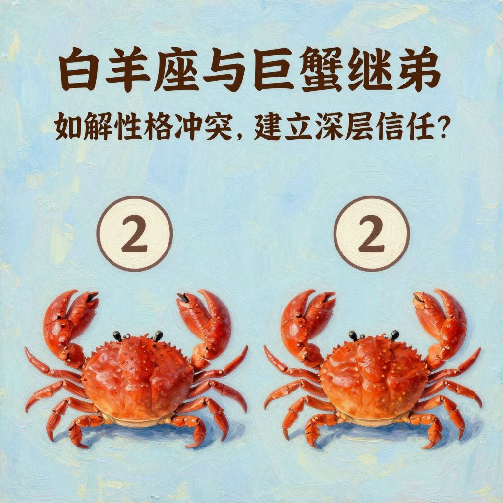 白羊座与巨蟹座继弟：如何化解性格冲突，建立深层信任？