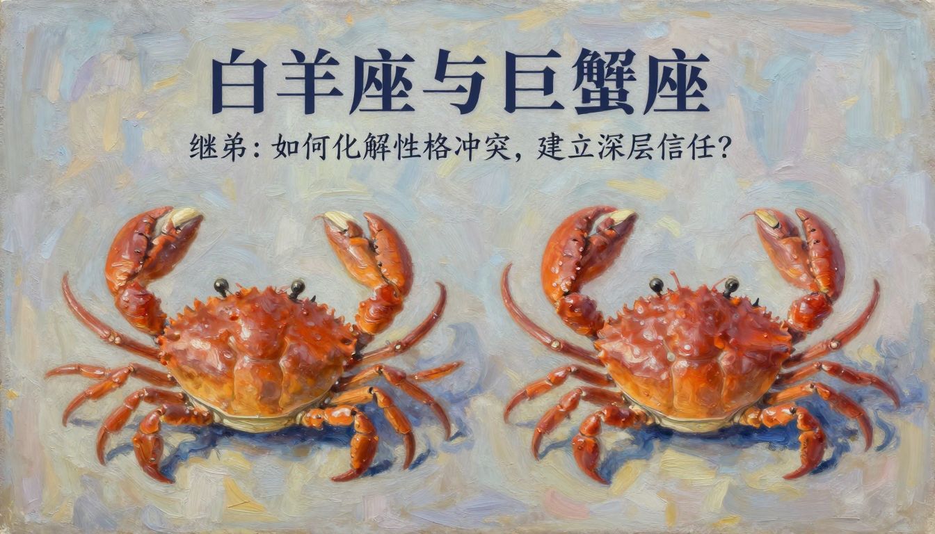 白羊座与巨蟹座继弟：如何化解性格冲突，建立深层信任？