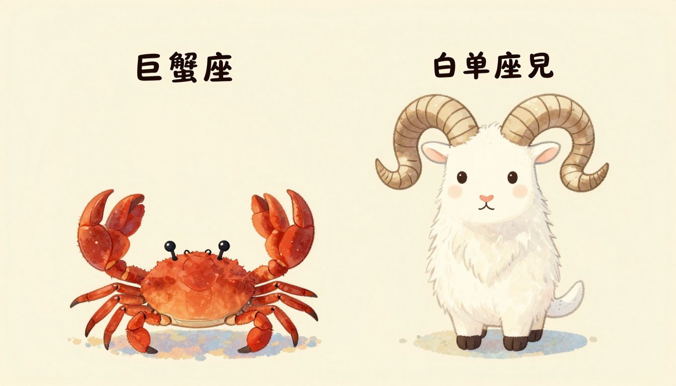 巨蟹座与白羊座堂兄：性格差异下的相处真相