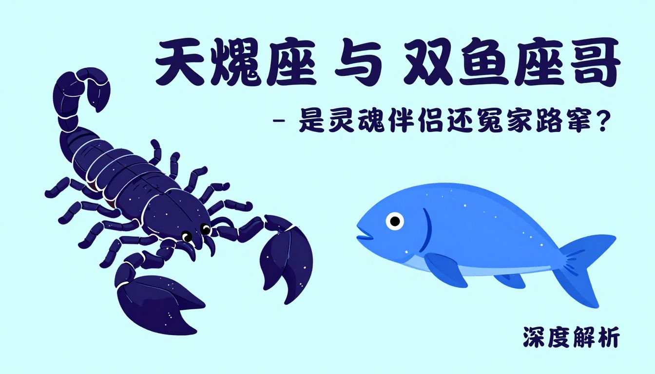 天蝎座和双鱼座哥们：是灵魂伴侣还是冤家路窄？深度解析