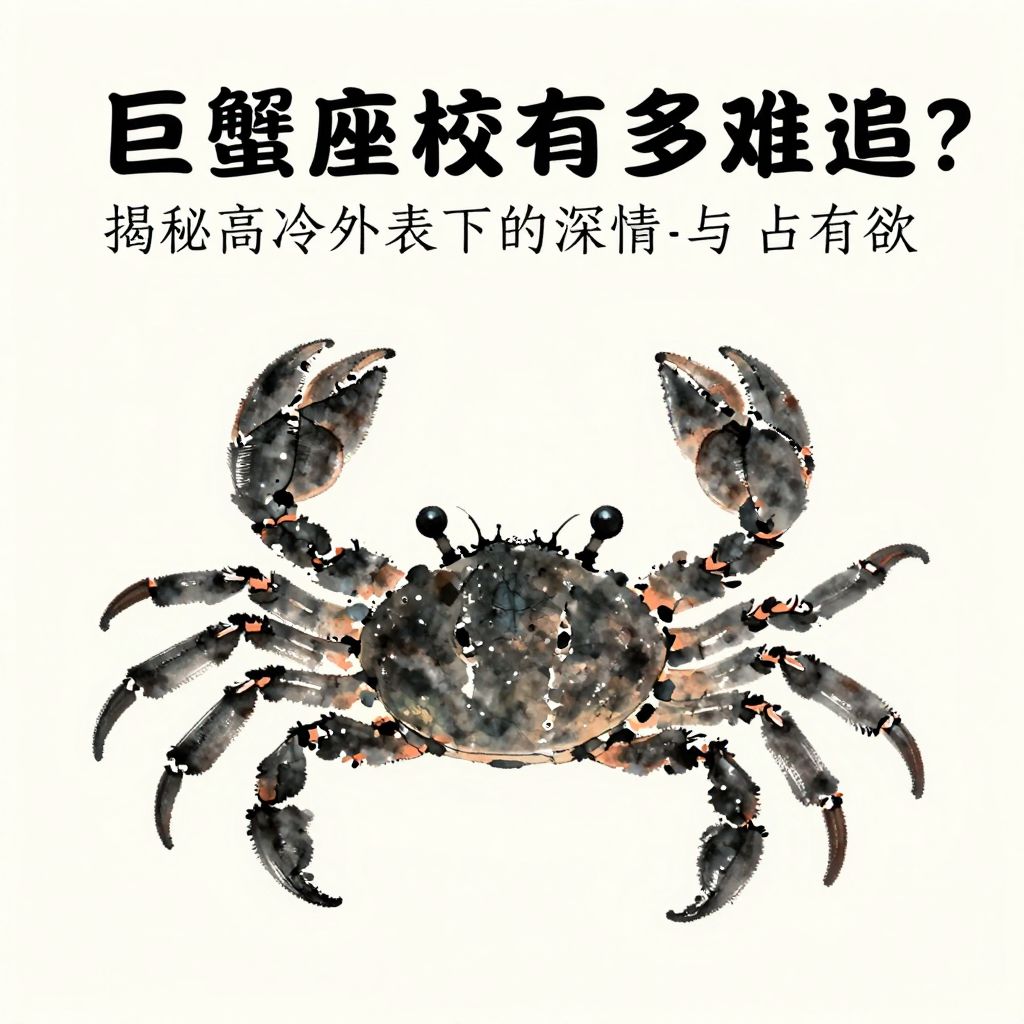 巨蟹座校草有多难追？揭秘高冷外表下的深情与占有欲