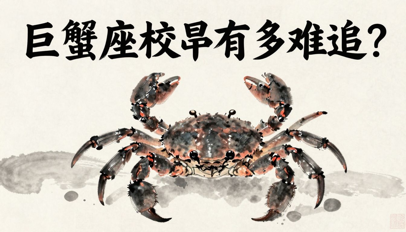 巨蟹座校草有多难追？揭秘高冷外表下的深情与占有欲