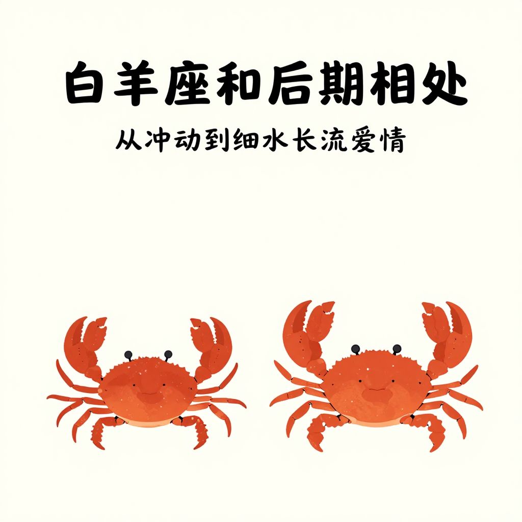 白羊座和巨蟹座后期相处：从冲动到细水长流的爱情真相
