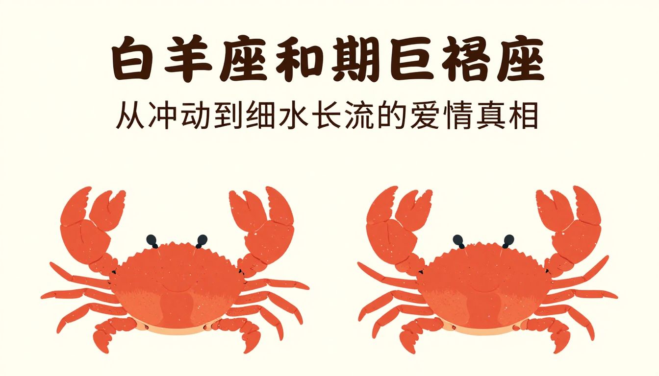 白羊座和巨蟹座后期相处：从冲动到细水长流的爱情真相