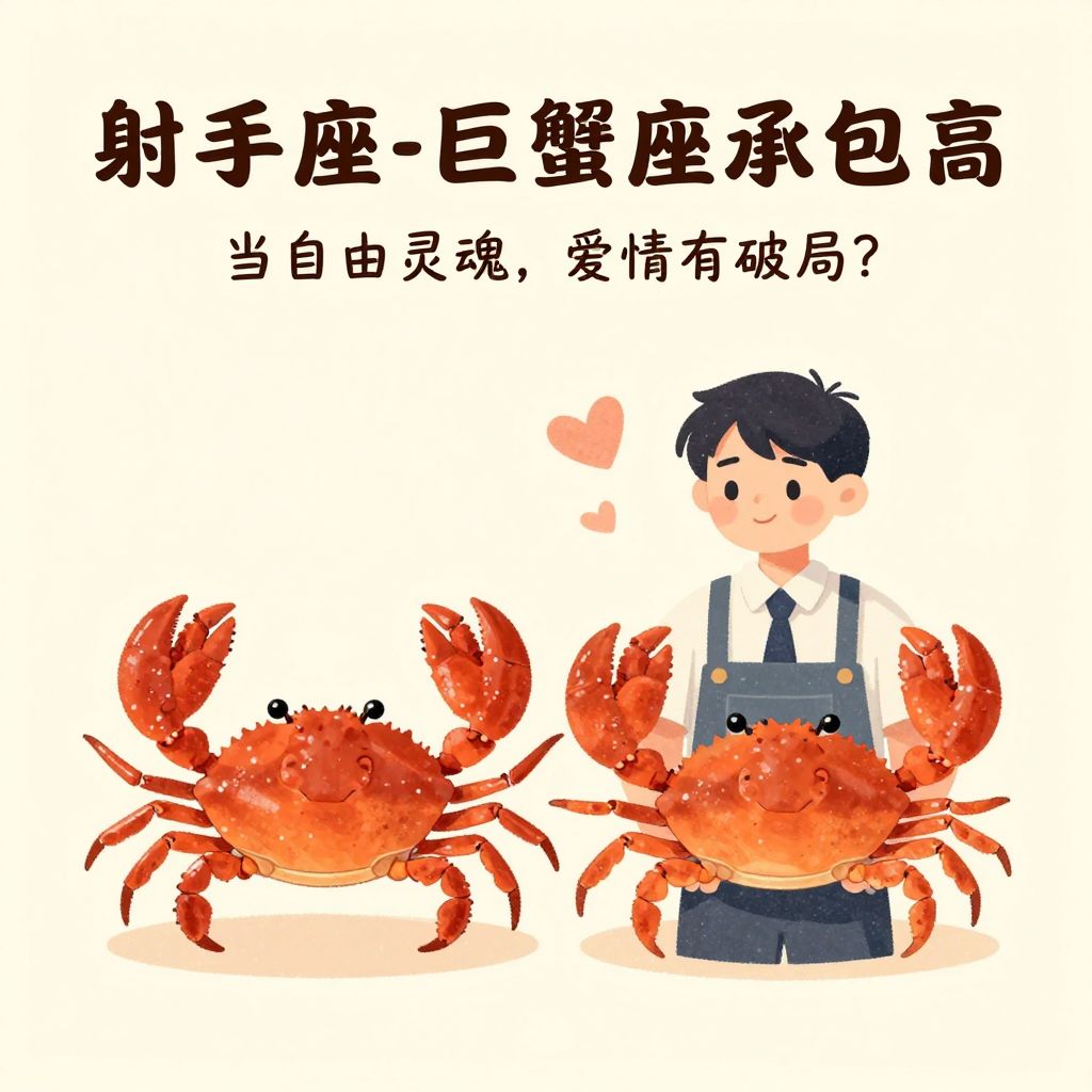 射手座与巨蟹座承包商：当自由灵魂遇上务实管家，爱情如何破局？