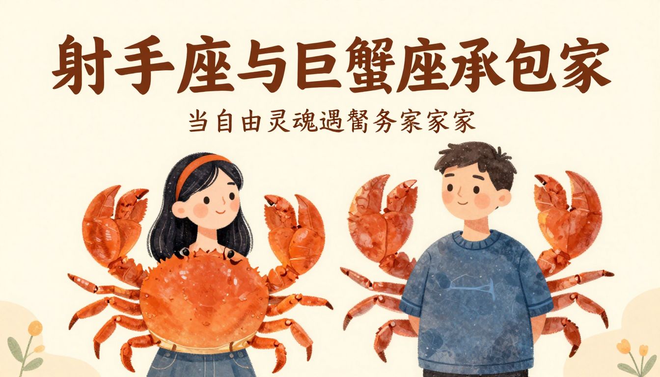 射手座与巨蟹座承包商：当自由灵魂遇上务实管家，爱情如何破局？