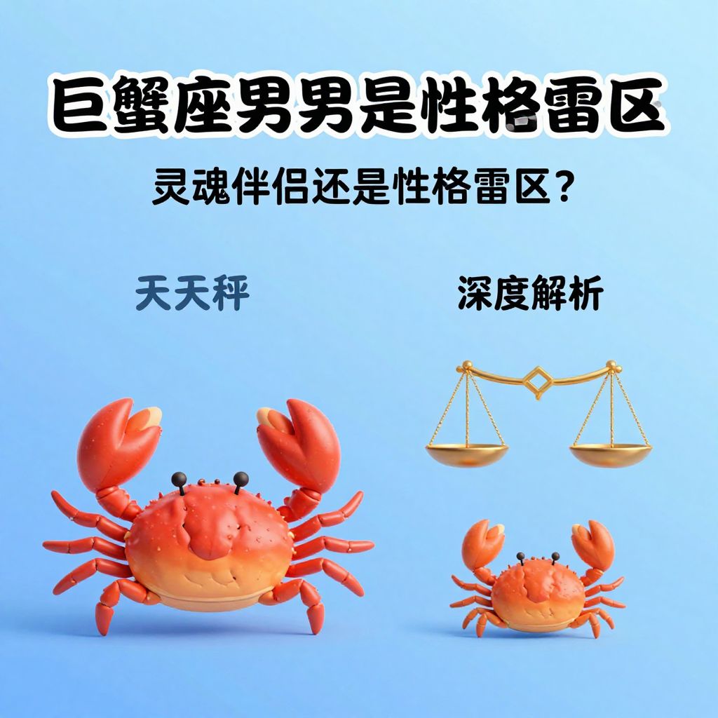 巨蟹座男和天秤座现任：灵魂伴侣还是性格雷区？深度解析