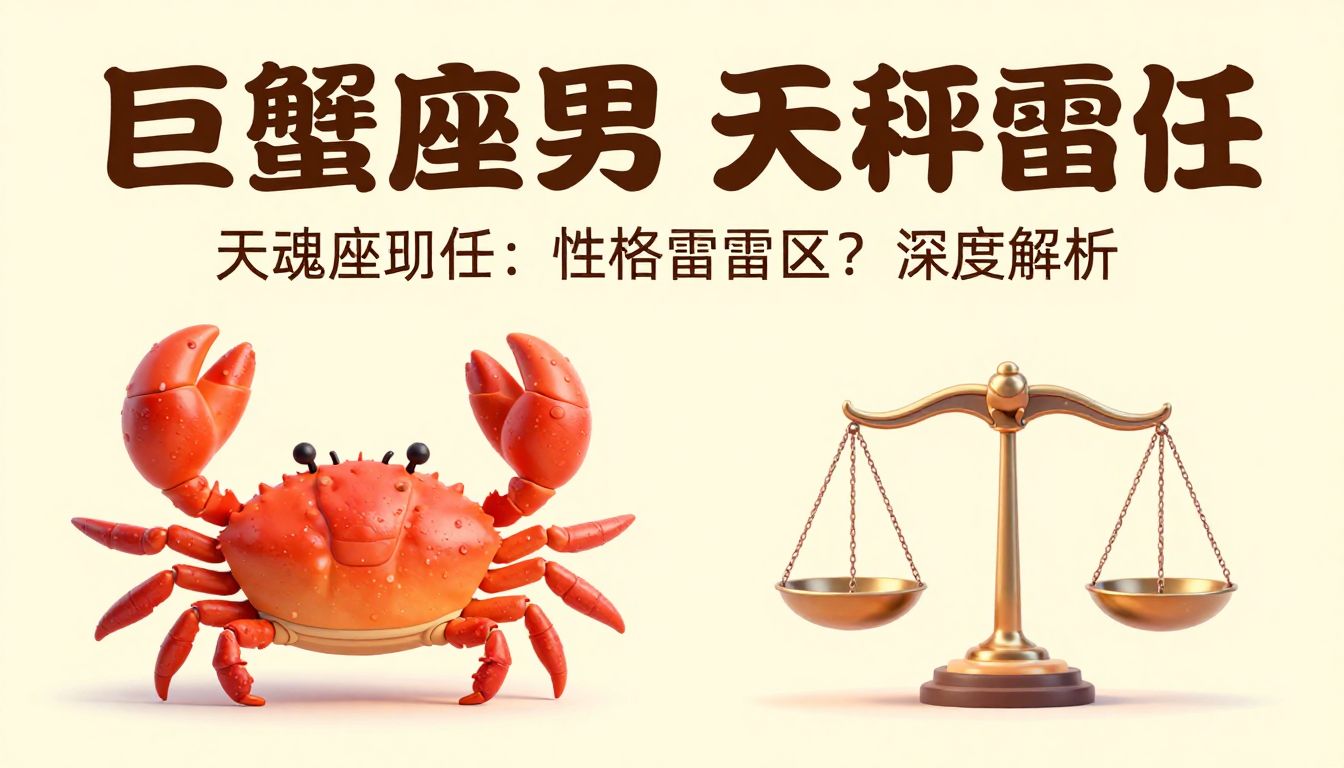 巨蟹座男和天秤座现任：灵魂伴侣还是性格雷区？深度解析