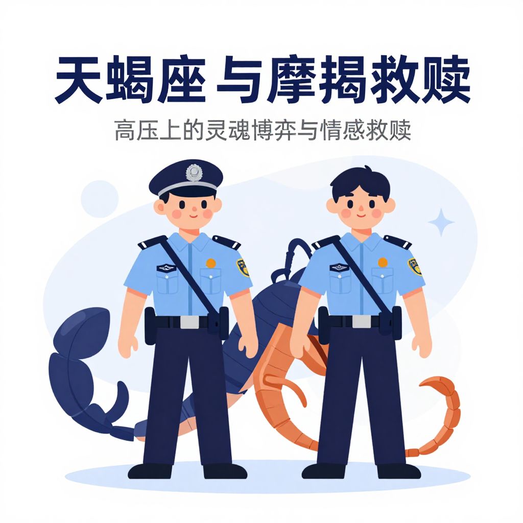 天蝎座与摩羯座乘警：高压下的灵魂博弈与情感救赎