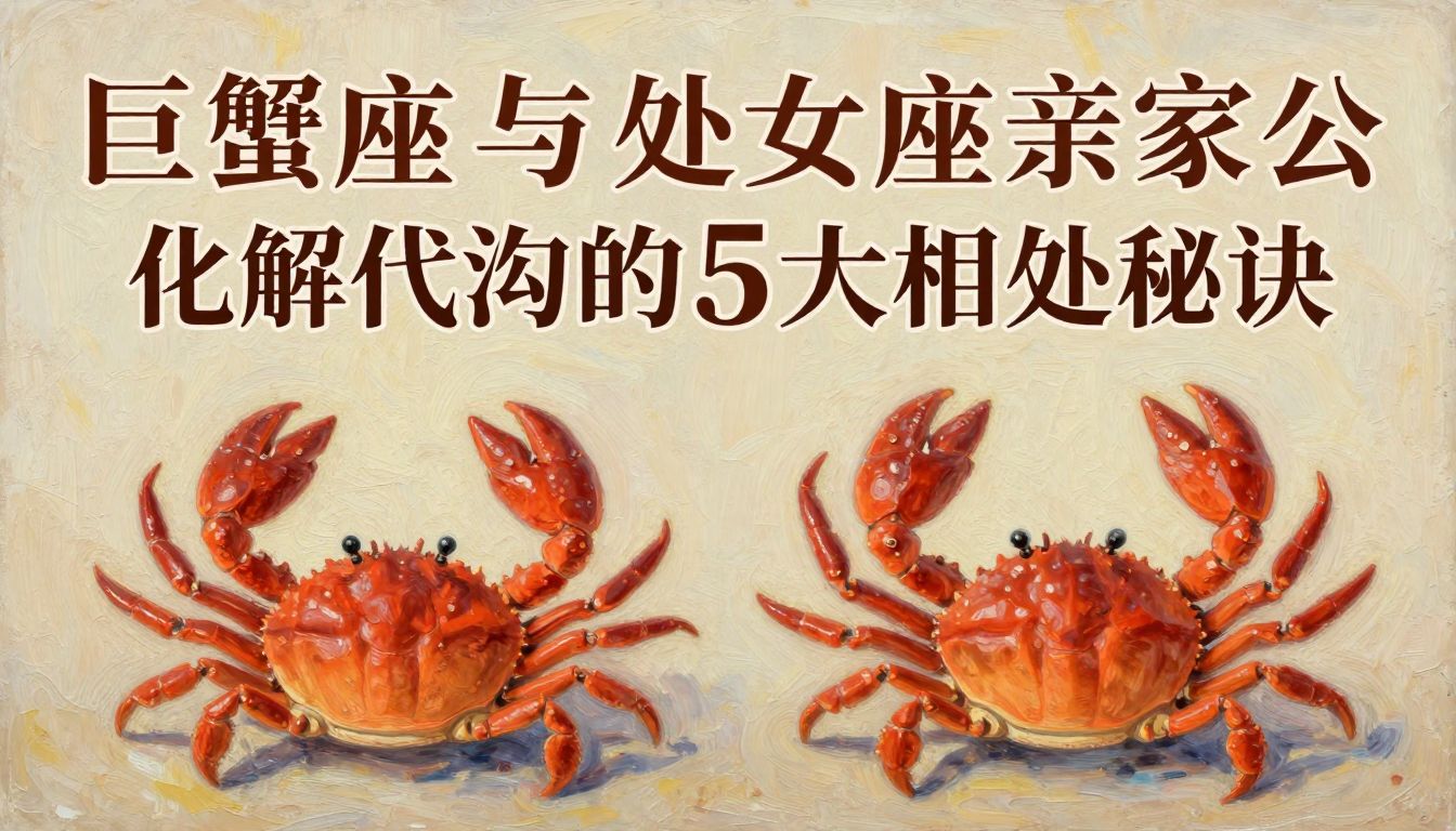 巨蟹座与处女座亲家公：化解代沟的5大相处秘诀