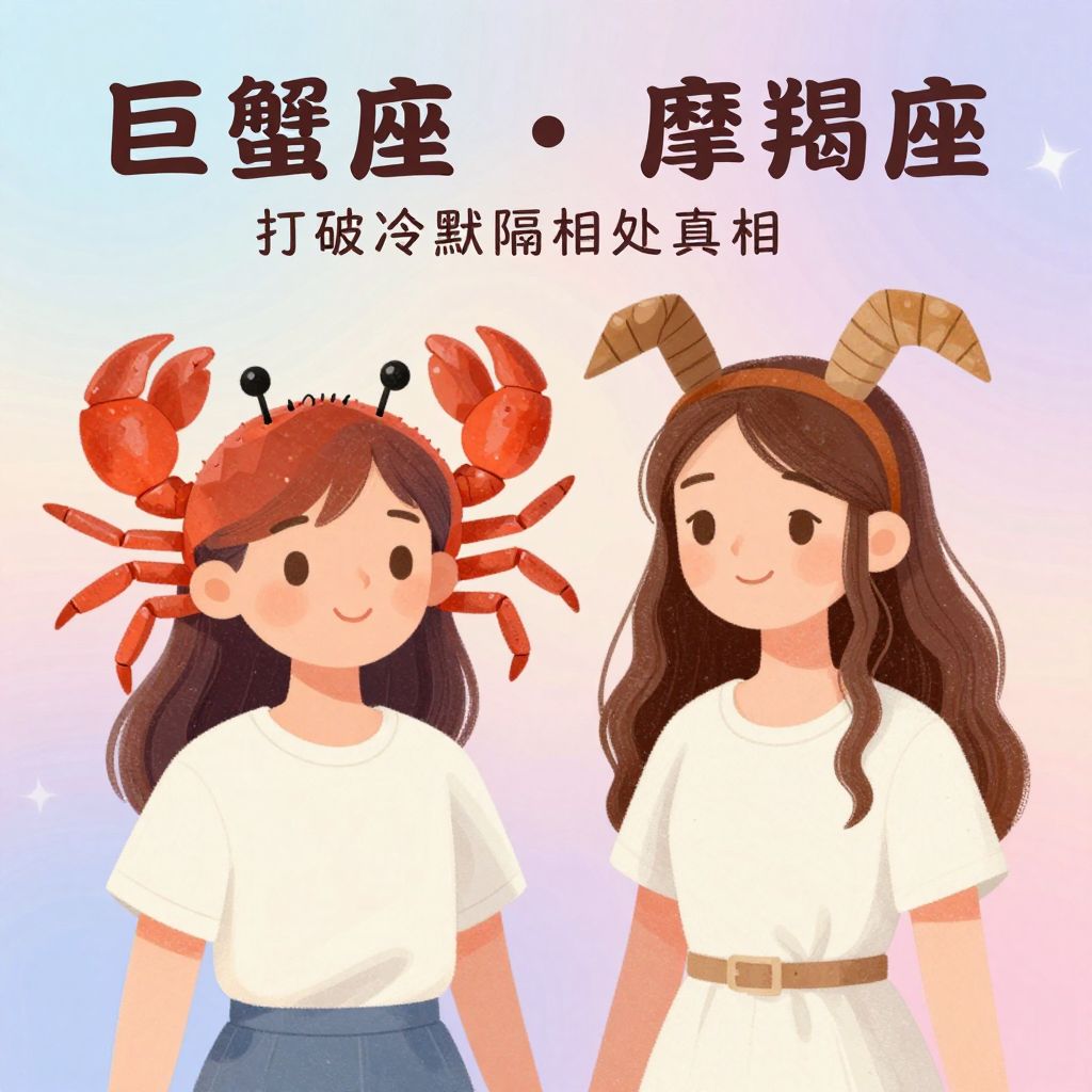 巨蟹座与摩羯座做普通朋友：打破冷幽默隔阂的相处真相