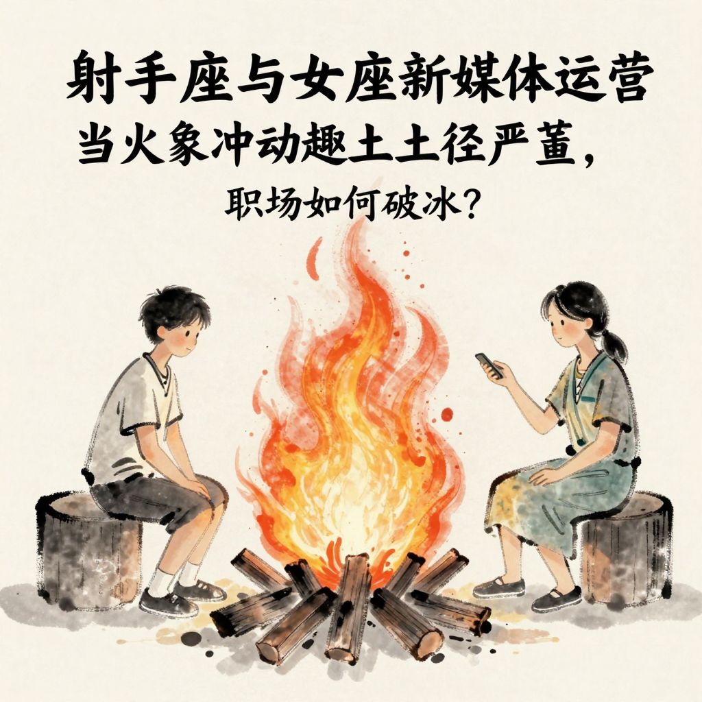 射手座与处女座新媒体运营：当火象冲动遇上土象严谨，职场如何破冰？
