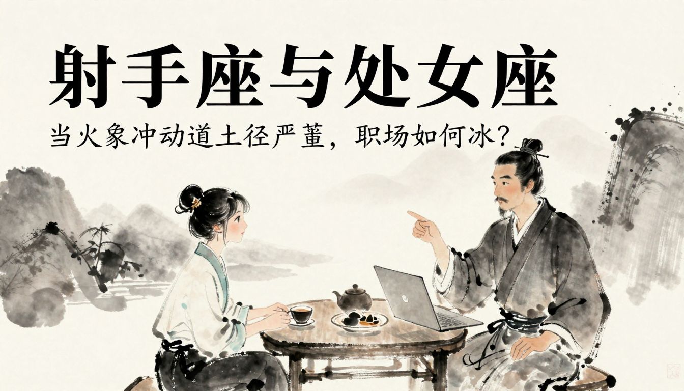 射手座与处女座新媒体运营：当火象冲动遇上土象严谨，职场如何破冰？