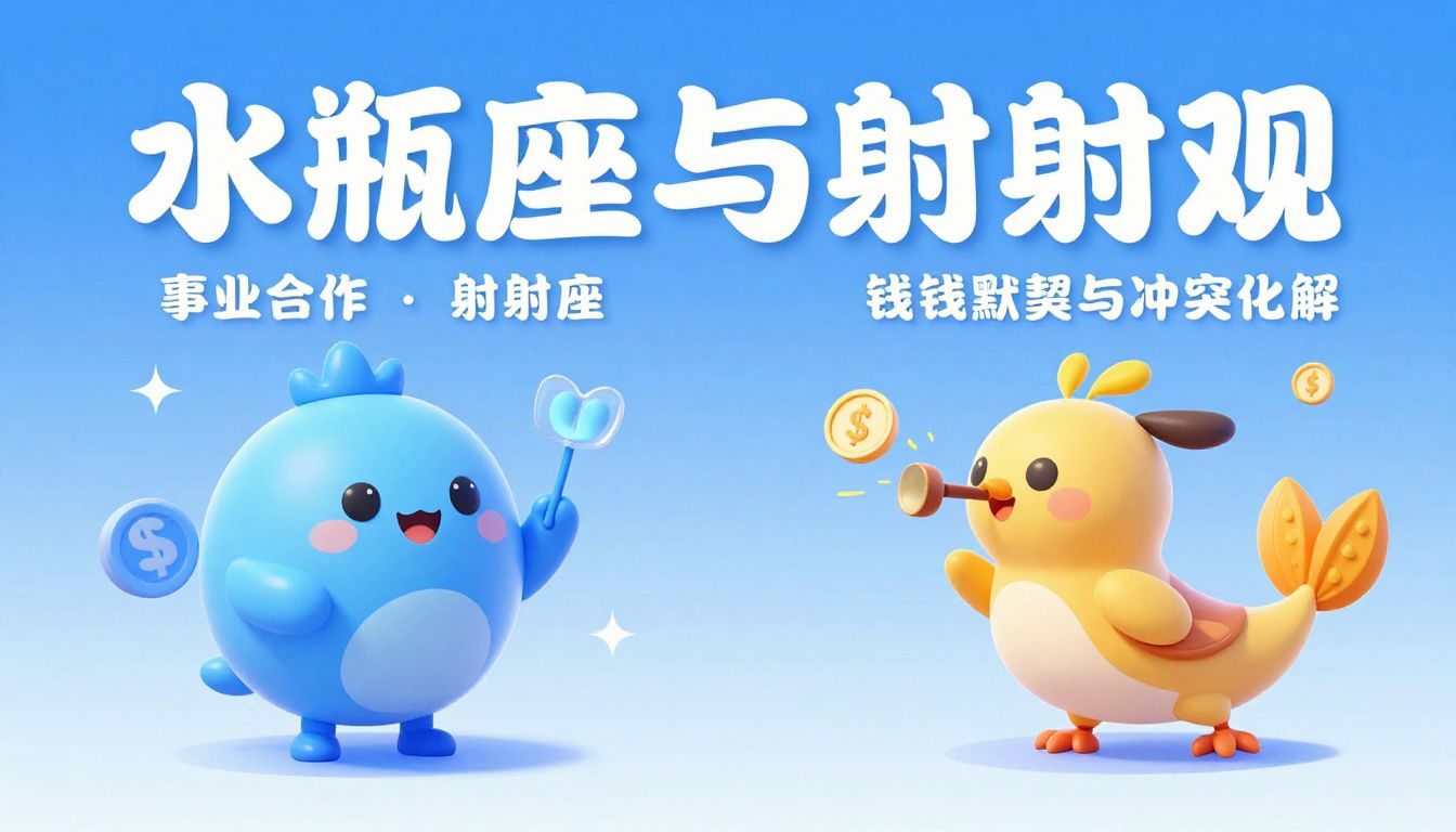 水瓶座与射手座财务观：事业合作中的金钱默契与冲突化解