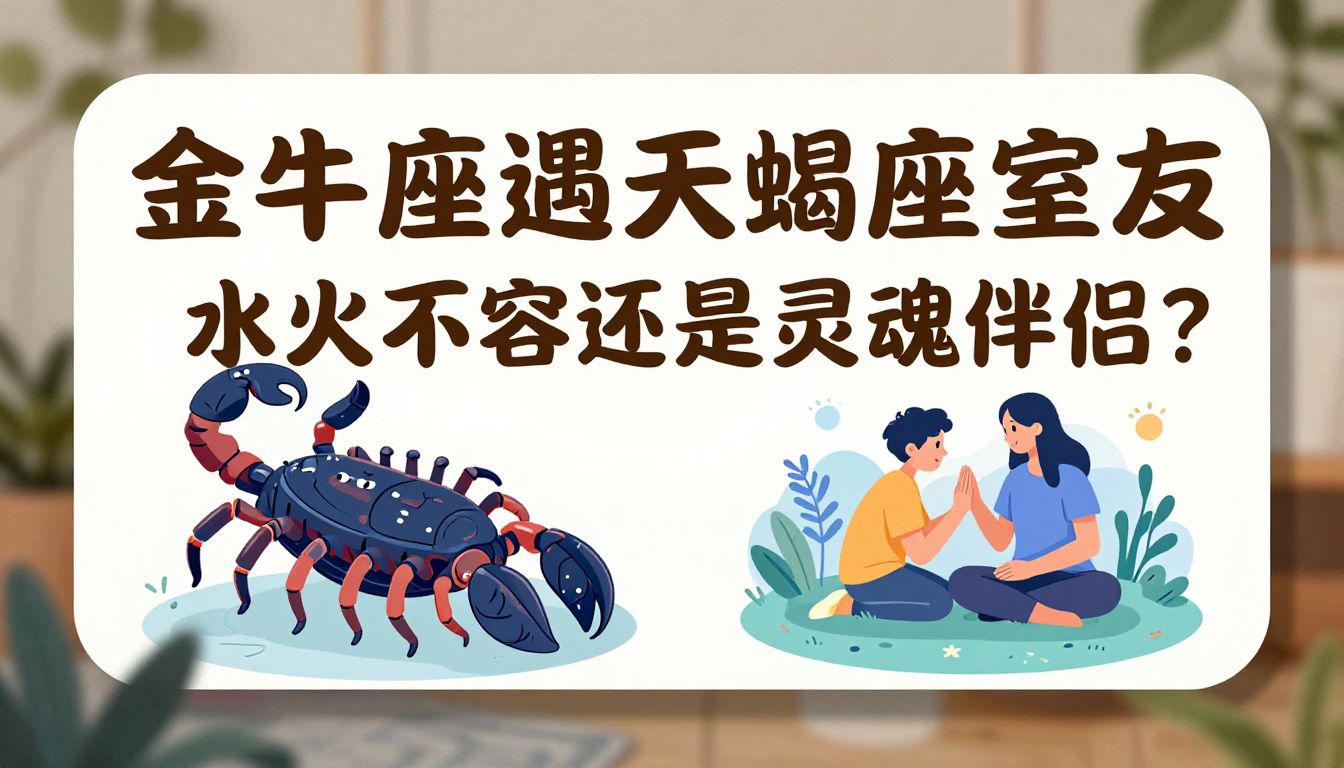 金牛座遇天蝎座室友：水火不容还是灵魂伴侣？揭秘相处真相