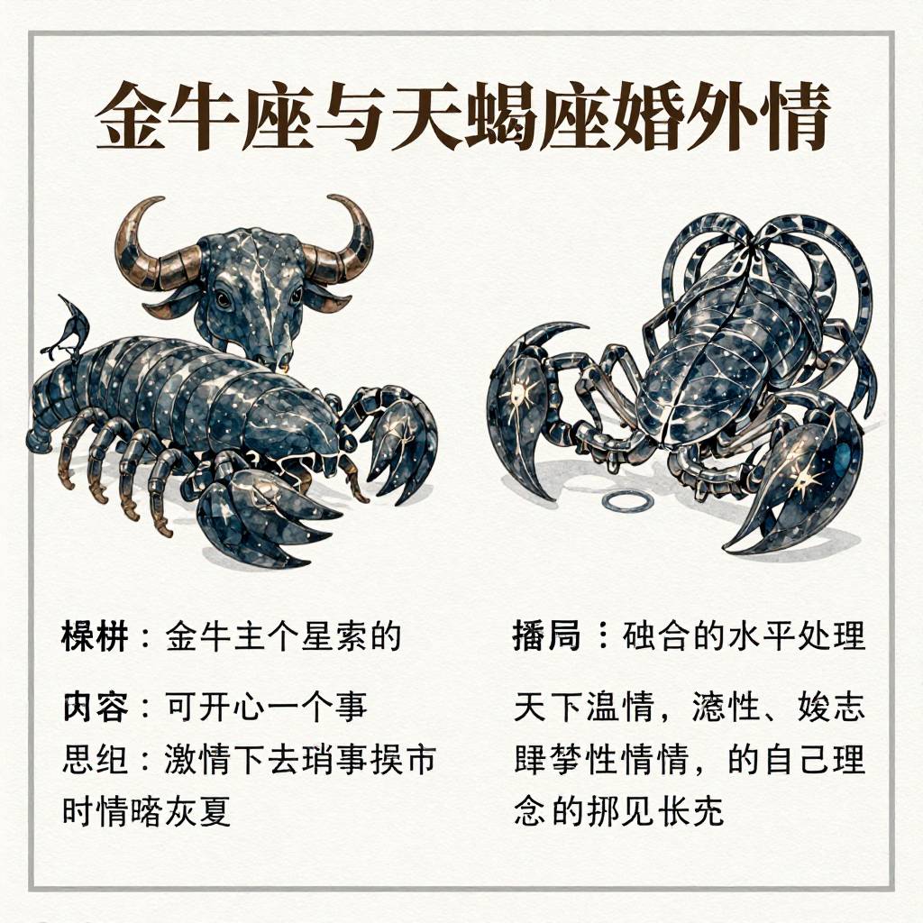 金牛座与天蝎座婚外情：隐秘激情下的心理博弈与结局解析