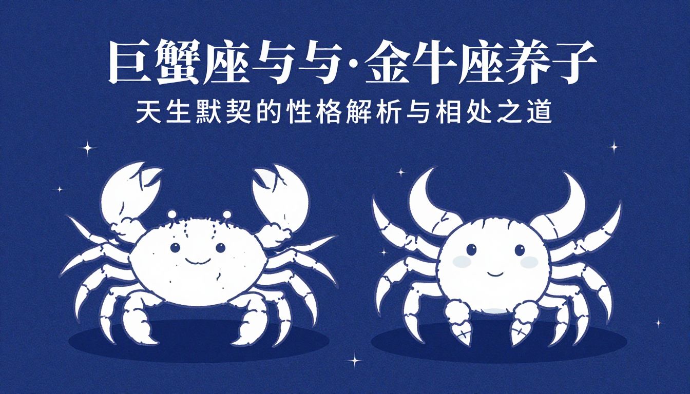 巨蟹座与金牛座养子：天生默契的性格解析与相处之道