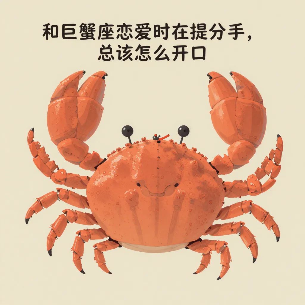 和巨蟹座恋爱时总在提分手，该怎么开口