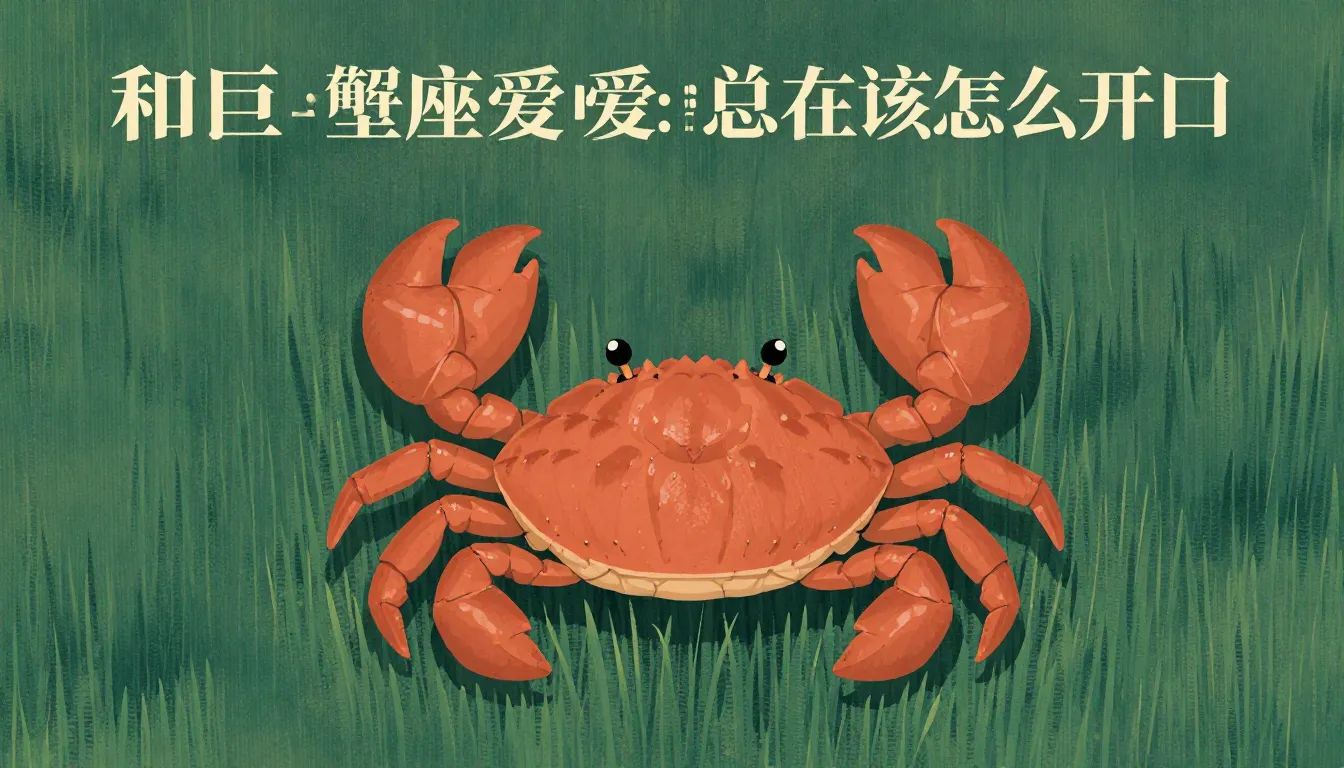 和巨蟹座恋爱时总在提分手，该怎么开口